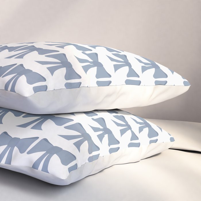 Vintage Bows VII Neutral Blue Pillow Sham Gallery Image 3