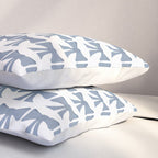 Vintage Bows VII Neutral Blue Pillow Sham Gallery Image 3