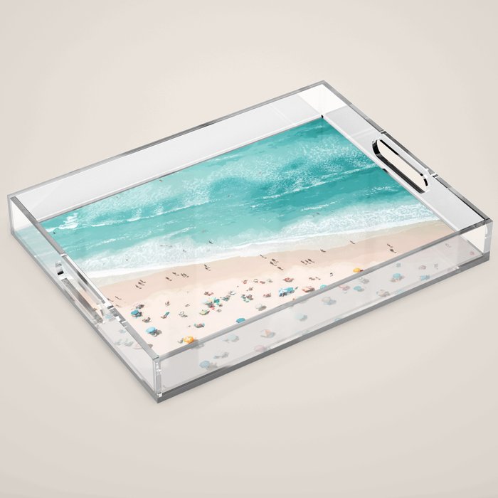 Pastel Beach Day Acrylic Tray Gallery Image 1