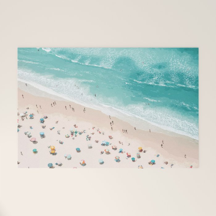 Pastel Beach Day Welcome Mat Gallery Image 1