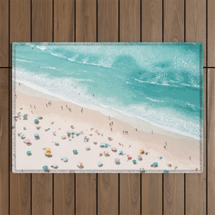 Pastel Beach Day Outdoor Rug Gallery Image 1