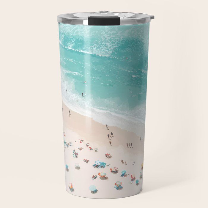 Pastel Beach Day Travel Mug Gallery Image 1
