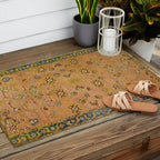 Persian Heritage Rug Design in Warm Earth Tones Outdoor Rug Gallery Image 2