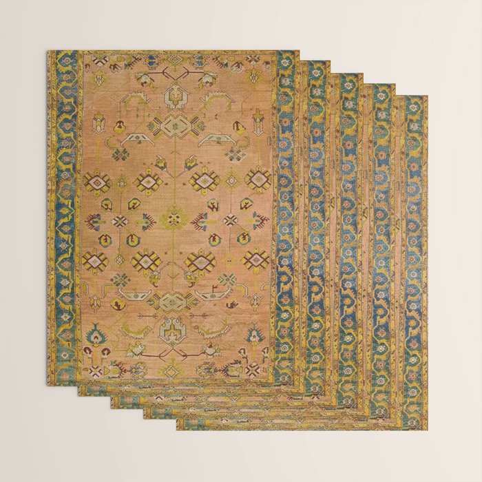 Persian Heritage Rug Design in Warm Earth Tones Wrapping Paper Gallery Image 3
