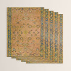 Persian Heritage Rug Design in Warm Earth Tones Wrapping Paper Gallery Image 3