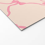 Coquette style ribbons and bows pattern in pink Welcome Mat Gallery Image 2