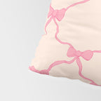 Coquette style ribbons and bows pattern in pink Pillow Sham Gallery Image 4