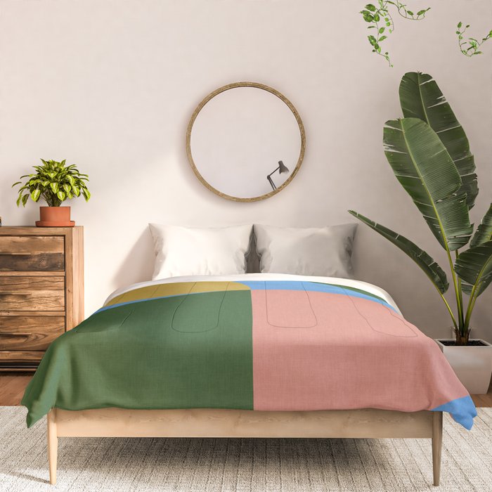 abstract retro vivid fall 8 Comforter Gallery Image 3