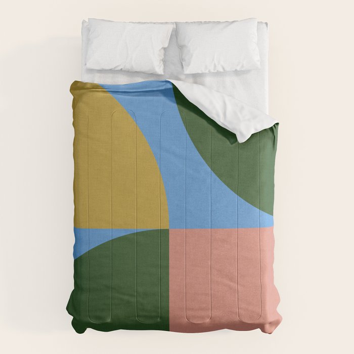 abstract retro vivid fall 8 Comforter Gallery Image 6