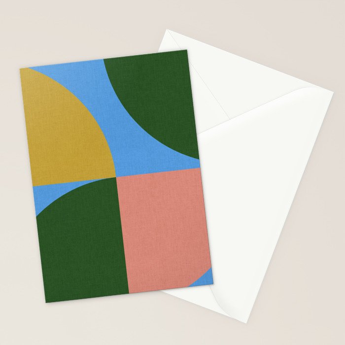 abstract retro vivid fall 8 Stationery Card Gallery Image 2