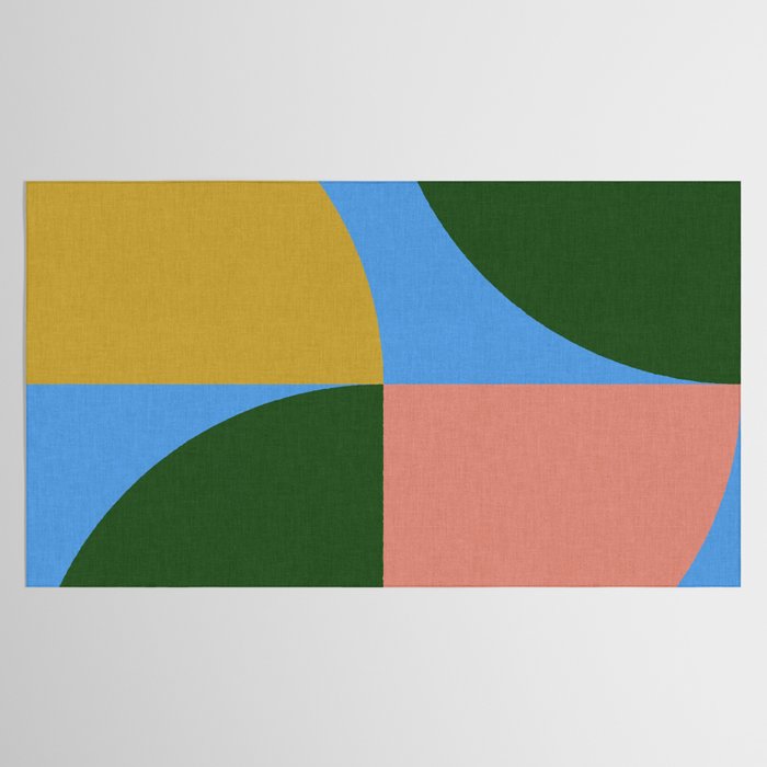 abstract retro vivid fall 8 Tablecloth Gallery Image 2