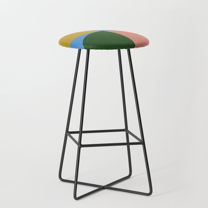 abstract retro vivid fall 8 Stool Gallery Image 1