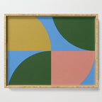 abstract retro vivid fall 8 Serving Tray Gallery Image 1