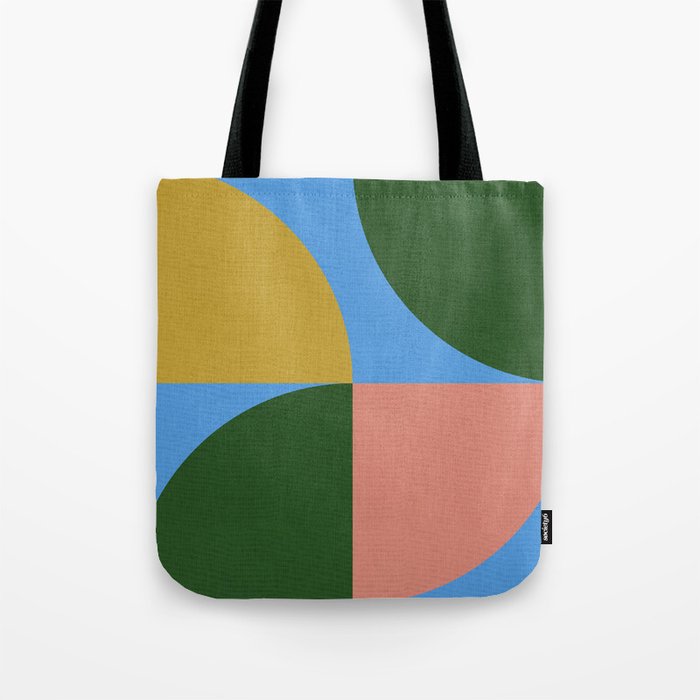 abstract retro vivid fall 8 Tote Bag Gallery Image 1