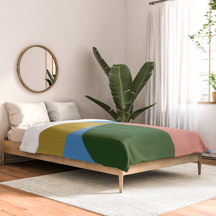 abstract retro vivid fall 8 Comforter Gallery Image 2