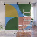 abstract retro vivid fall 8 Wall Mural Gallery Image 1