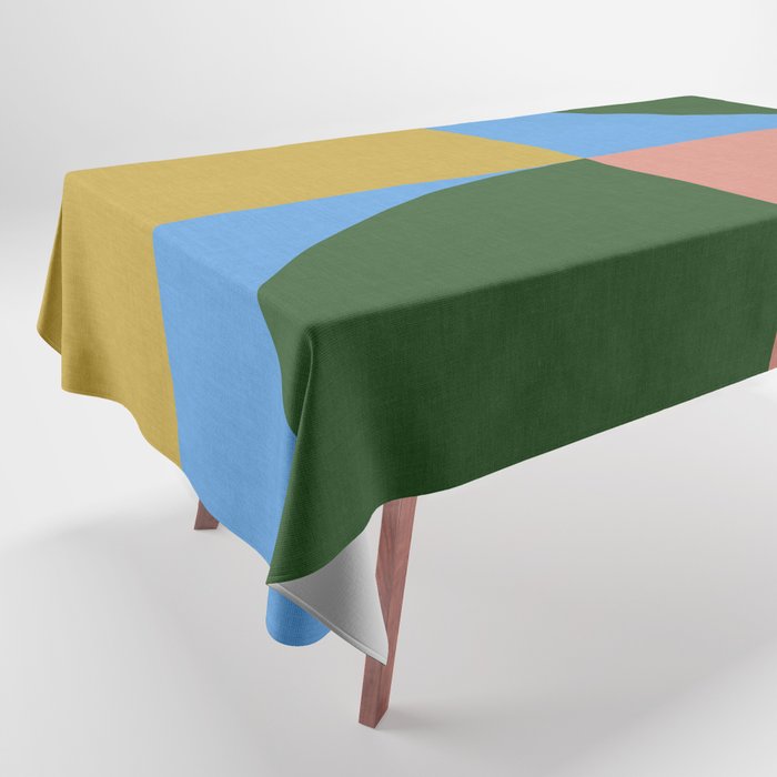 abstract retro vivid fall 8 Tablecloth Gallery Image 1