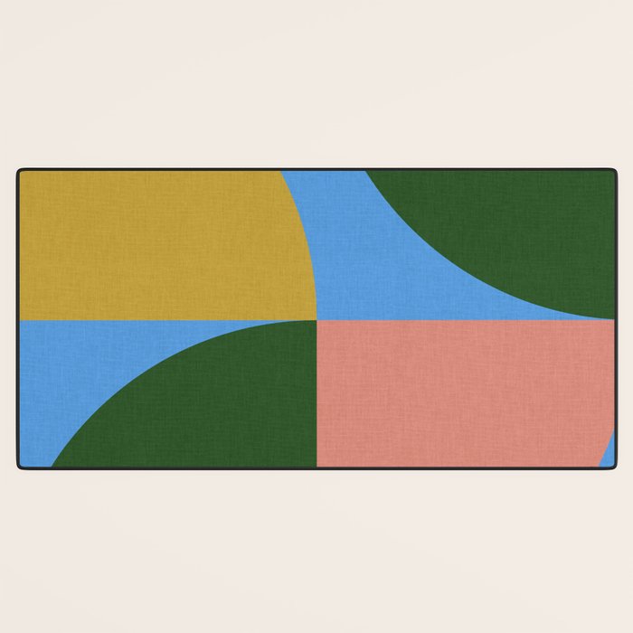 abstract retro vivid fall 8 Desk Mat Gallery Image 3