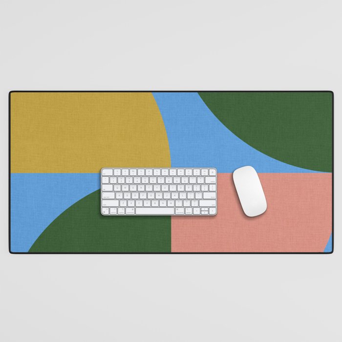 abstract retro vivid fall 8 Desk Mat Gallery Image 1