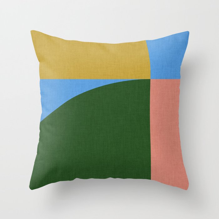 abstract retro vivid fall 8 Throw Pillow Gallery Image 6