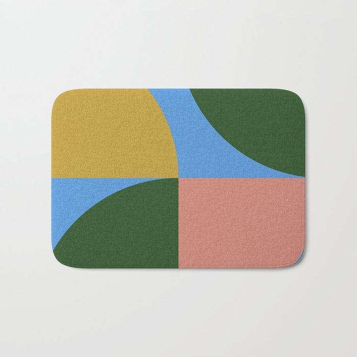 abstract retro vivid fall 8 Bath Mat Gallery Image 1