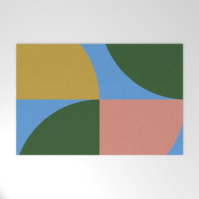 abstract retro vivid fall 8 Welcome Mat Gallery Image 1
