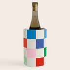 Colorful Checkered Pattern: A Vibrant and Playful Design Wine Chiller Gallery Image 2