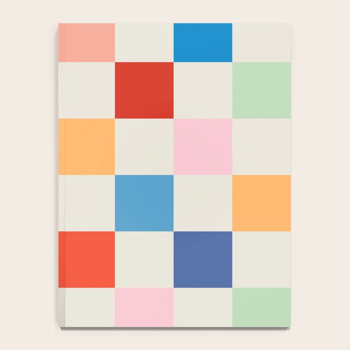 Colorful Checkered Pattern: A Vibrant and Playful Design Notebook Gallery Image 4