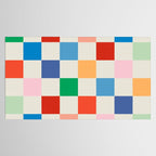 Colorful Checkered Pattern: A Vibrant and Playful Design Tablecloth Gallery Image 2