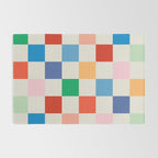 Colorful Checkered Pattern: A Vibrant and Playful Design Rug Gallery Image 2