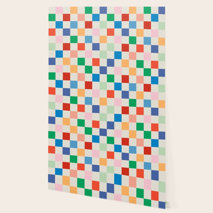Colorful Checkered Pattern: A Vibrant and Playful Design Wallpaper Gallery Image 2