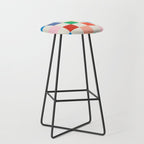Colorful Checkered Pattern: A Vibrant and Playful Design Stool Gallery Image 1