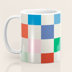 Colorful Checkered Pattern: A Vibrant and Playful Design Coffee Mug Gallery Image 3