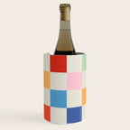 Colorful Checkered Pattern: A Vibrant and Playful Design Wine Chiller Gallery Image 3