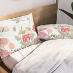Butterflies, Dragonfly and  flowers Pillow Sham Gallery Image 2