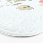 Butterflies, Dragonfly and  flowers Bath Mat Gallery Image 3