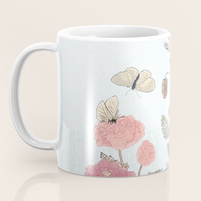 Butterflies, Dragonfly and  flowers Coffee Mug Gallery Image 3