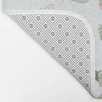 Butterflies, Dragonfly and  flowers Bath Mat Gallery Image 2