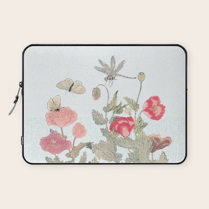 Butterflies, Dragonfly and  flowers Laptop Sleeve Gallery Image 1