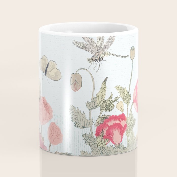 Butterflies, Dragonfly and  flowers Coffee Mug Gallery Image 4