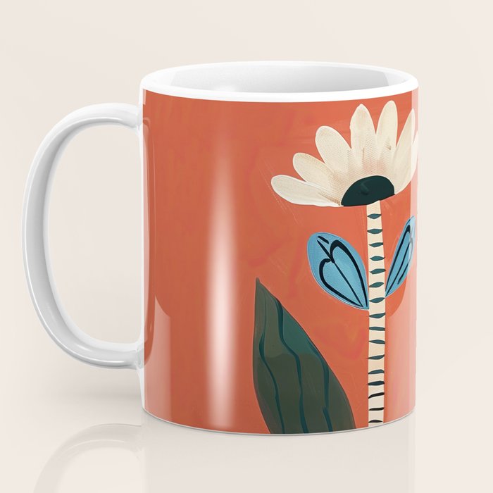 Folk Garden Daisy Pair Coffee Mug Gallery Image 3