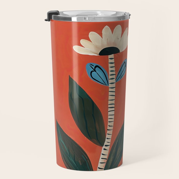Folk Garden Daisy Pair Travel Mug Gallery Image 3