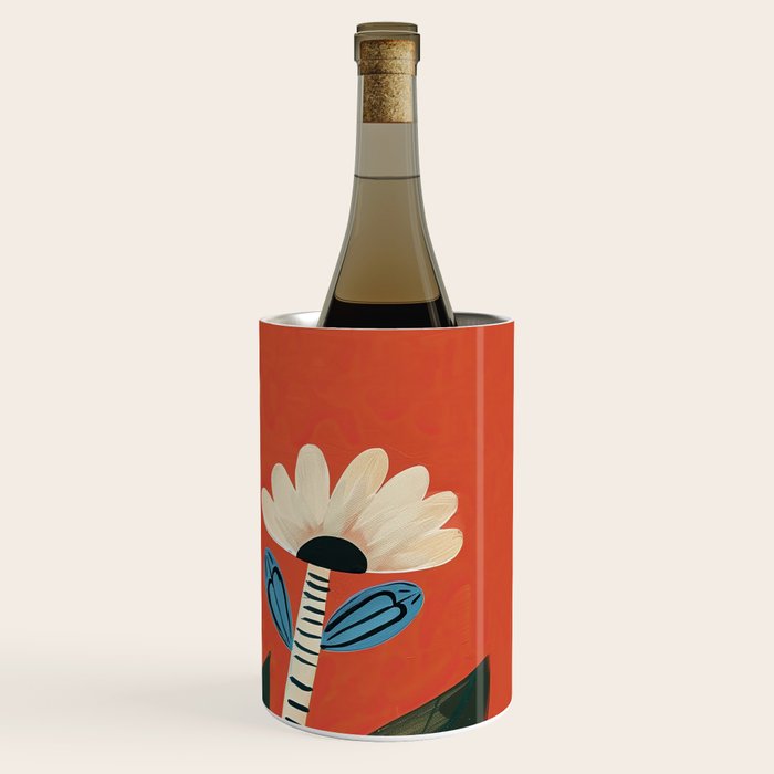 Folk Garden Daisy Pair Wine Chiller Gallery Image 3