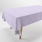 Stripes Lavender Tablecloth Gallery Image 1