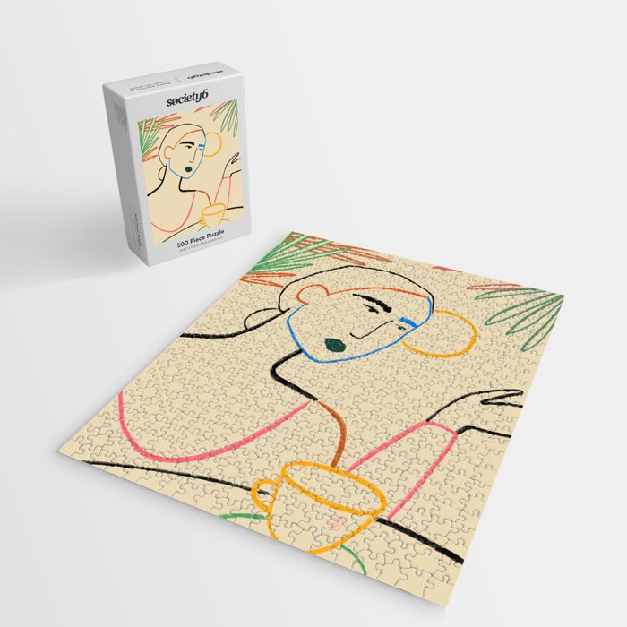 COFFEE IN THE GARDEN Jigsaw Puzzle Gallery Image 2