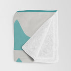 Abstract Waves Throw Blanket Gallery Image 3