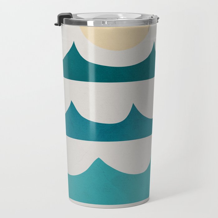 Abstract Waves Travel Mug Gallery Image 3
