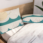 Abstract Waves Pillow Sham Gallery Image 2