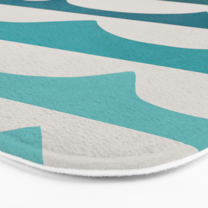 Abstract Waves Bath Mat Gallery Image 3