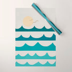 Abstract Waves Wrapping Paper Gallery Image 1